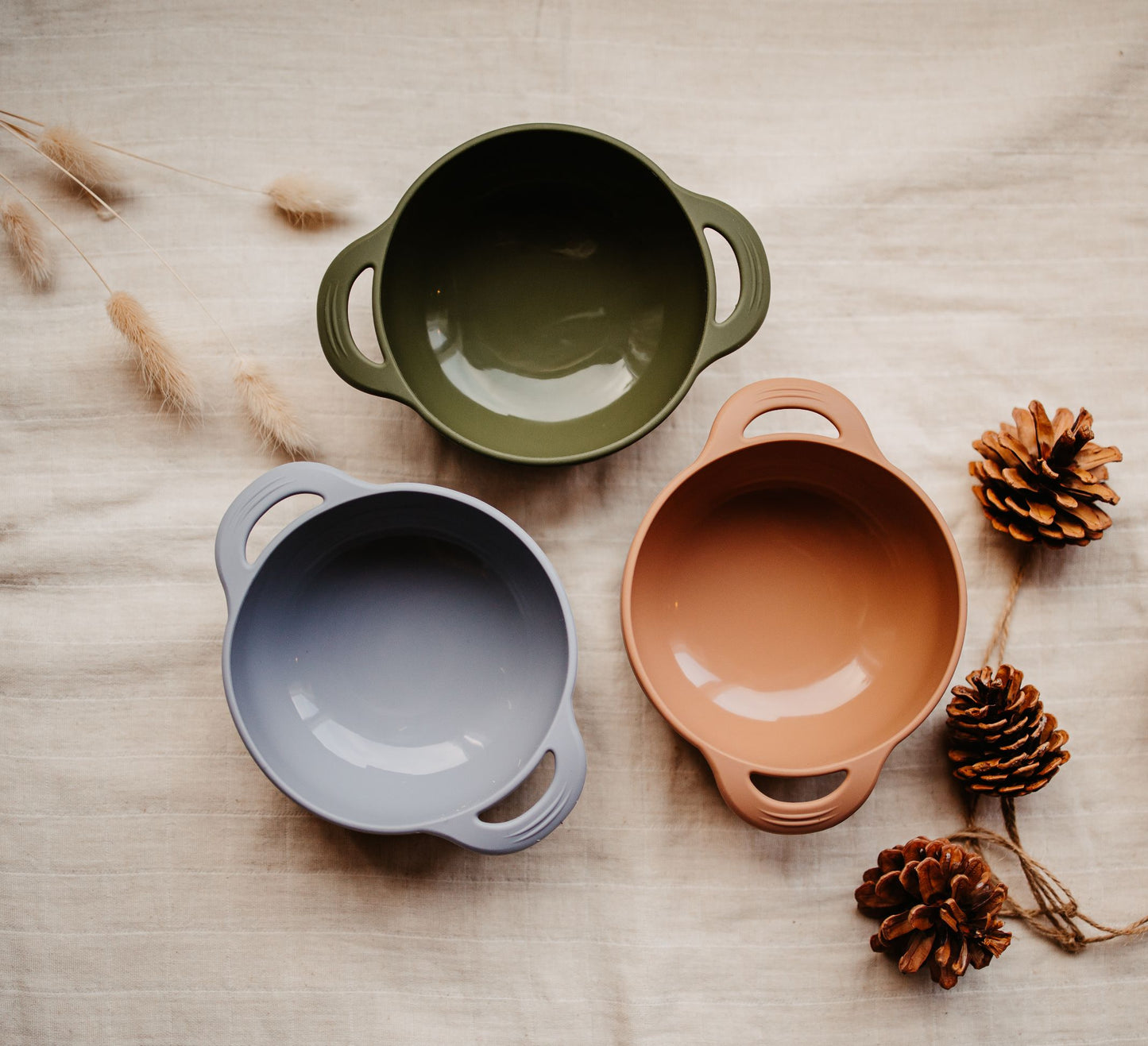 Salabim Silikon bolle med sugekopp - Caramel