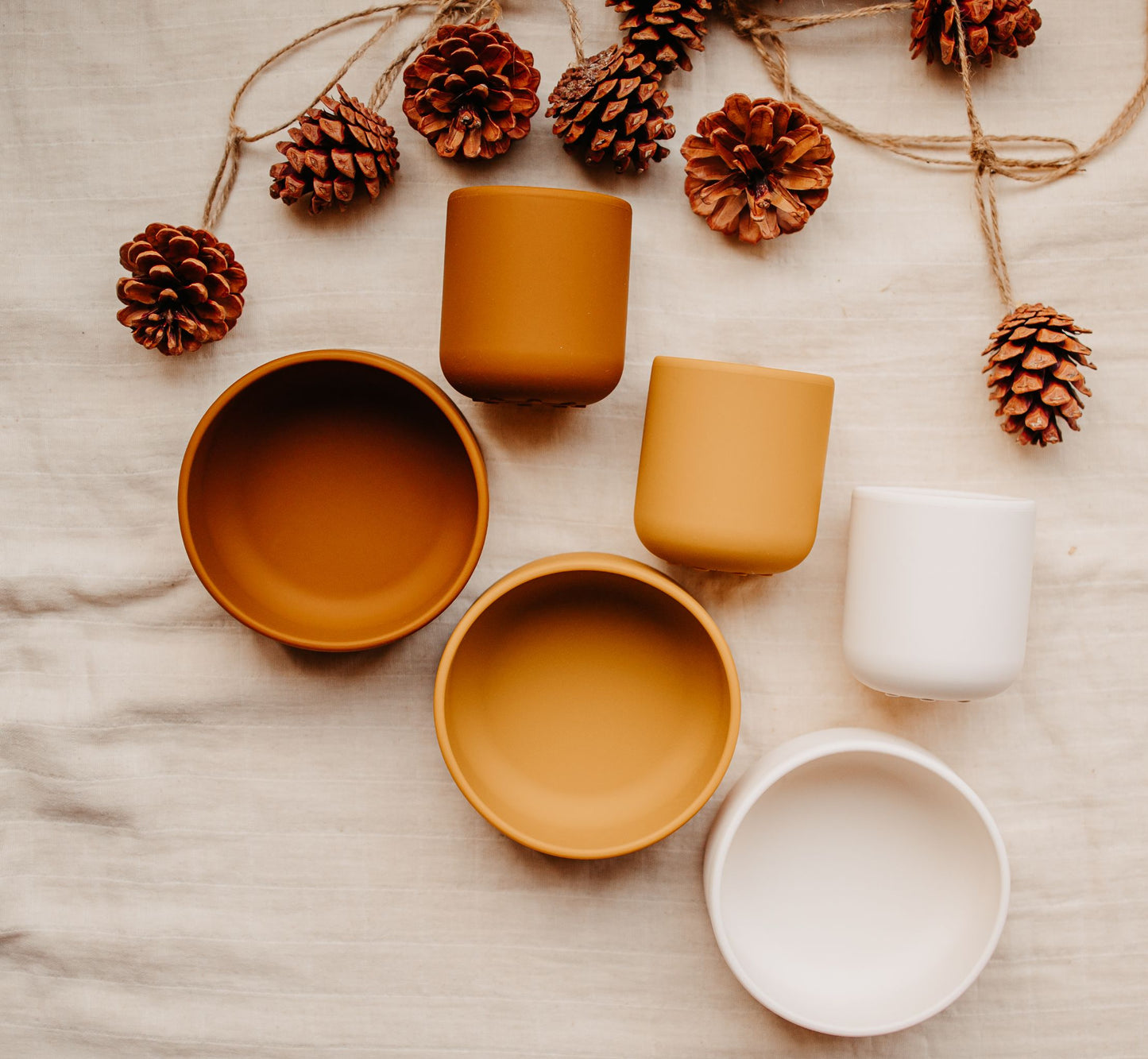 Salabim Silikon spisesett - Golden Brown