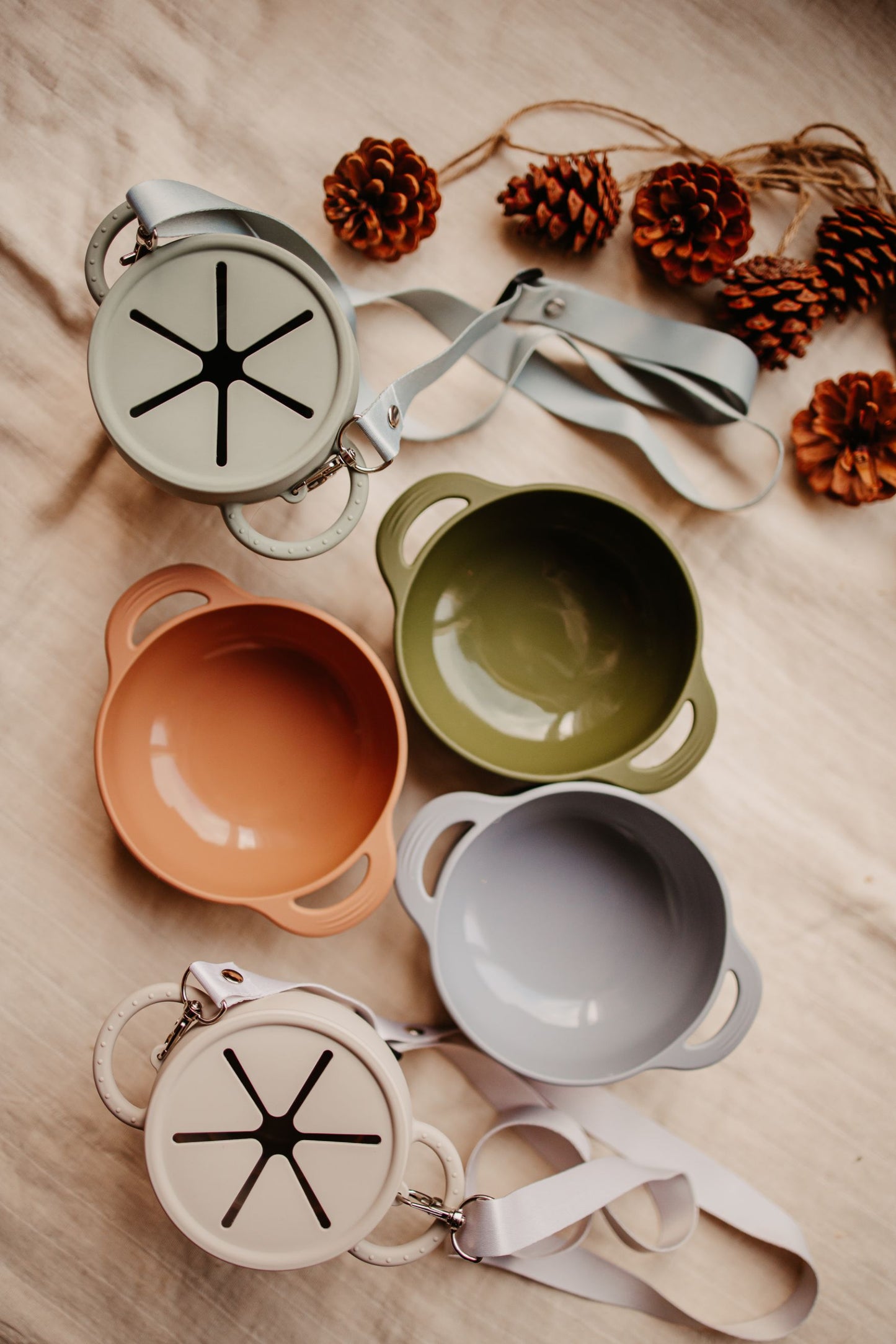 Salabim Silikon bolle med sugekopp - Olive