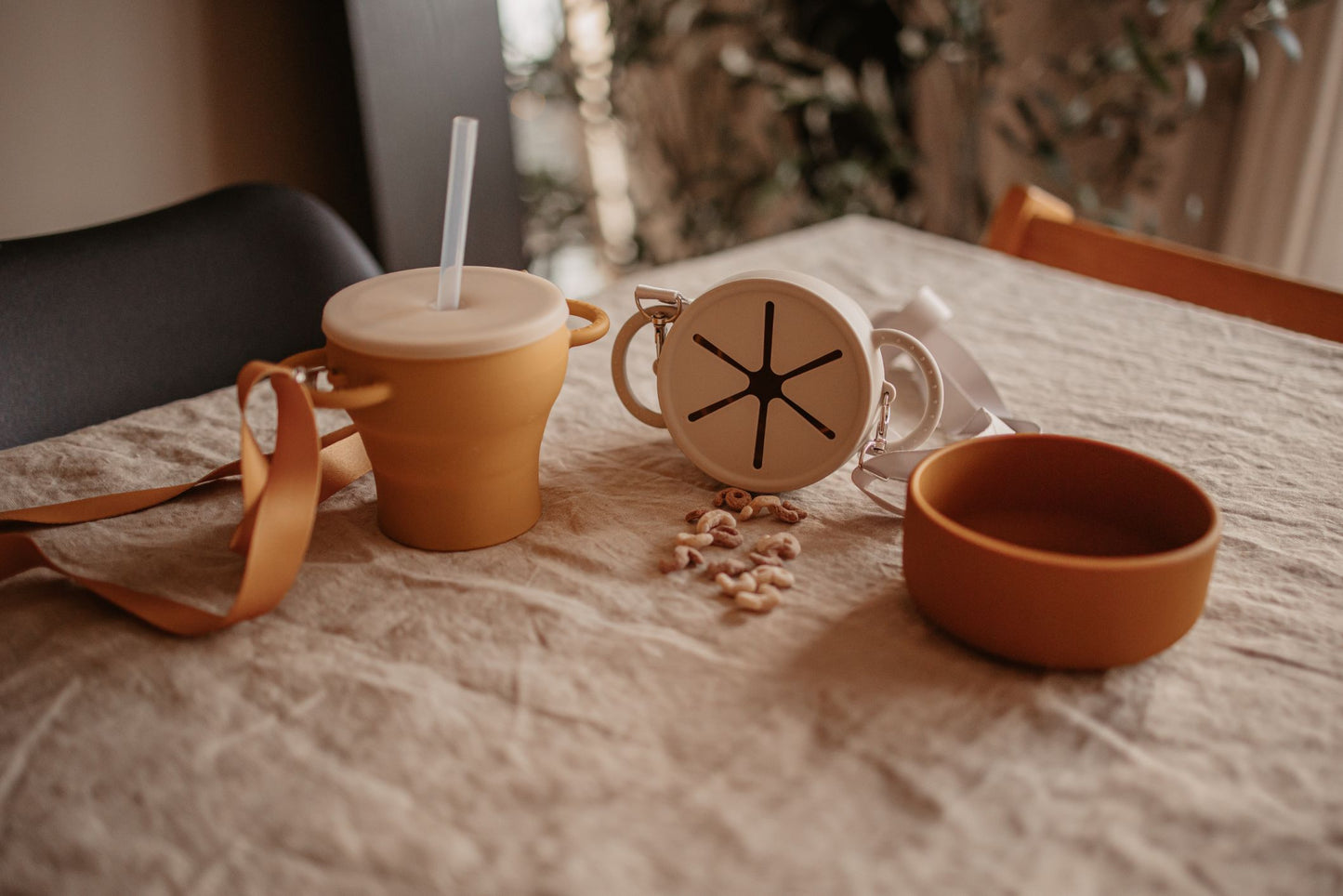 Salabim Silikon snack kopp sammenleggbar - Desert Sage