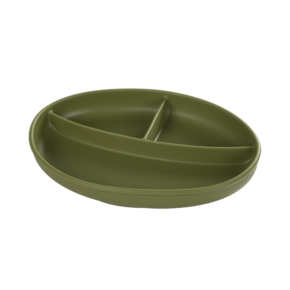 Salabim Silikon tallerken - Olive