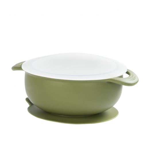 Salabim Silikon bolle med sugekopp - Olive
