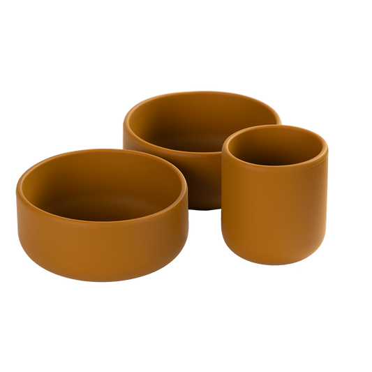 Salabim Silikon spisesett - Golden Brown