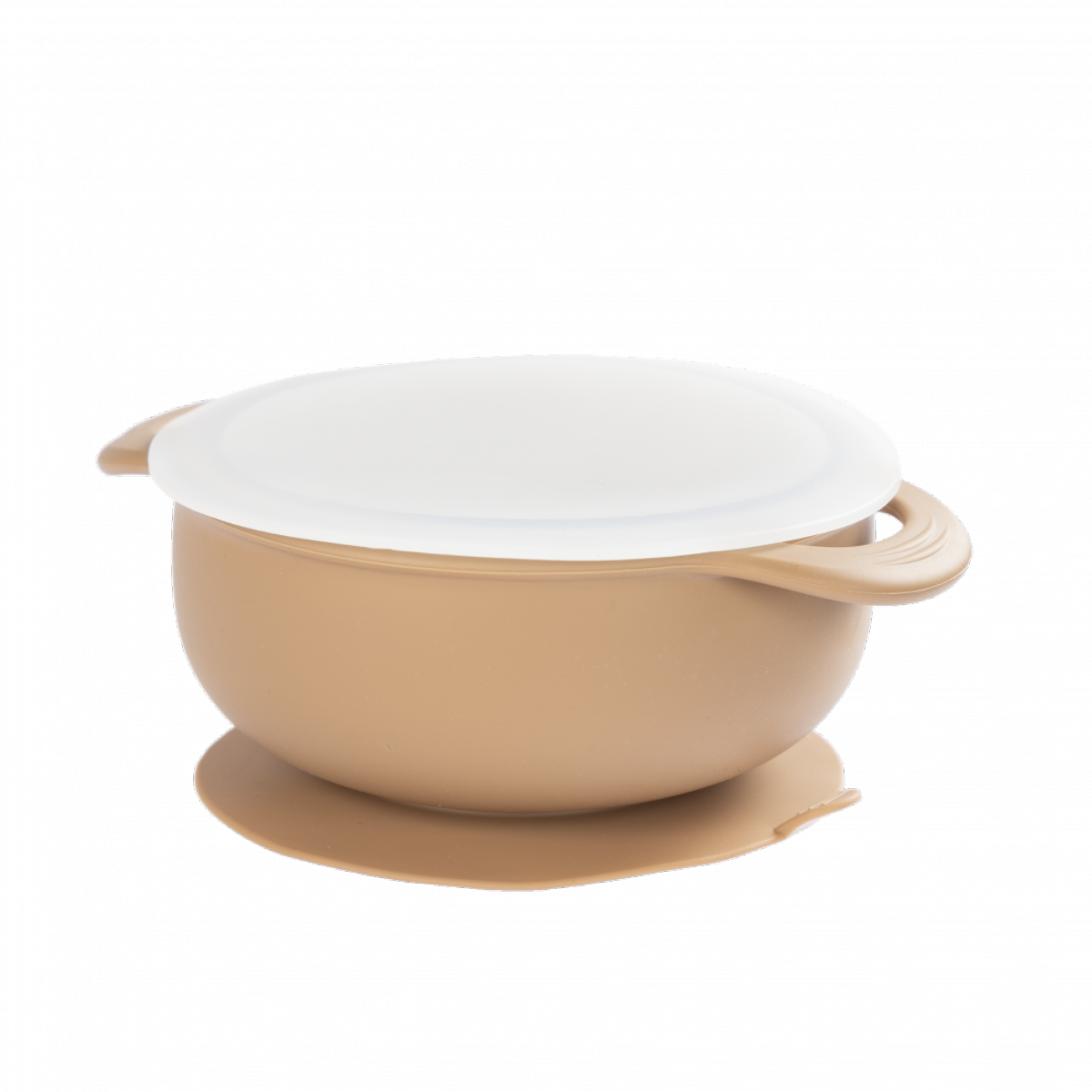 Salabim Silikon bolle med sugekopp - Caramel