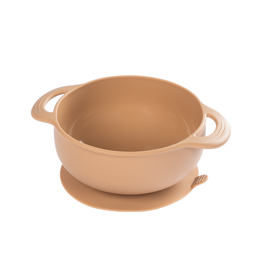 Salabim Silikon bolle med sugekopp - Caramel