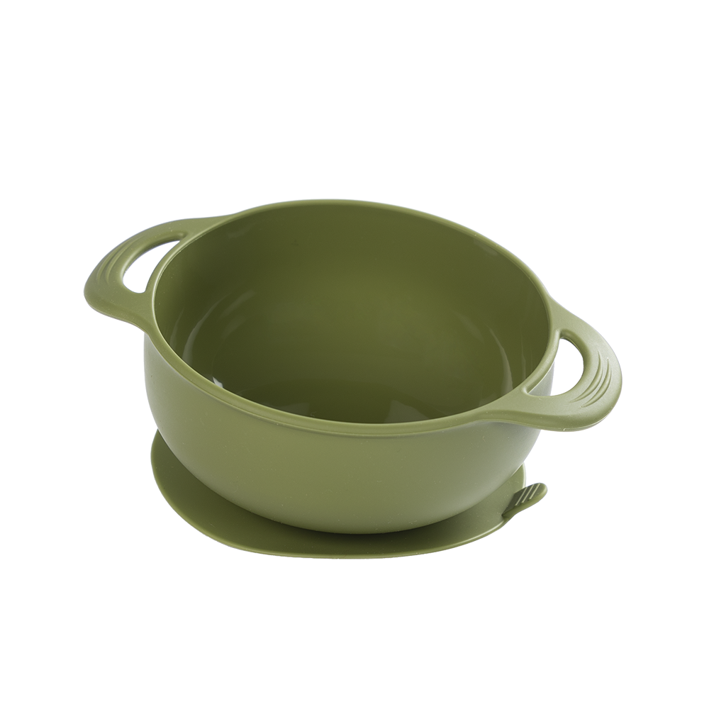 Salabim Silikon bolle med sugekopp - Olive